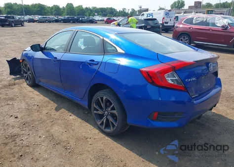 2019 Honda Civic Sport из США, поврежденный, VIN 2HGFC2F86KH575536